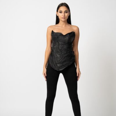 Black Lather Corset